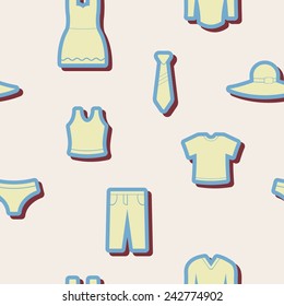 seamless background with garments for your design 