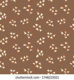 
Seamless background gender neutral baby sprinkles pattern. Simple whimsical minimal earthy 2 tone color. Kids nursery wallpaper or boho confetti fashion all over print.