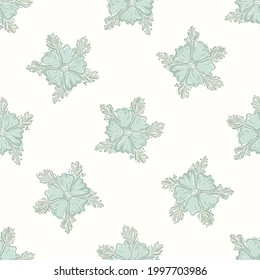 Patrón de flor neutro de género sin fondo ni brillo. Espectacular color mínimo de la tierra de 2 tonos. papel tapiz infantil o moda en el espacio de dibujos animados por todo el mundo.