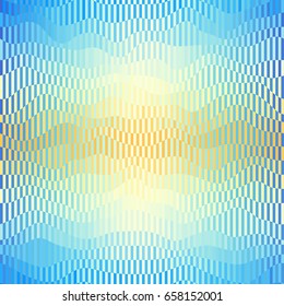 Seamless background. Geometric abstract blue wavy pattern.