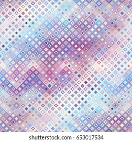 Seamless background. Geometric abstract diagonal pattern in low poly pixel art style.