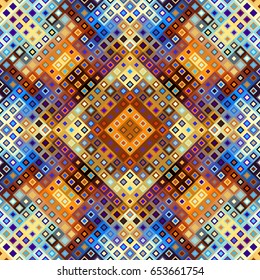 Seamless background. Geometric abstract diagonal pattern in low poly pixel art style.