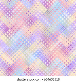 Seamless background. Geometric abstract diagonal pattern in low poly pixel art style.