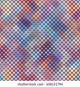 Seamless background. Geometric abstract diagonal pattern in low poly pixel art style.