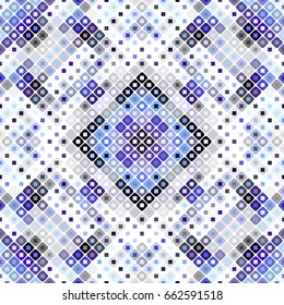 Seamless background. Geometric abstract diagonal pattern in low poly pixel art style.