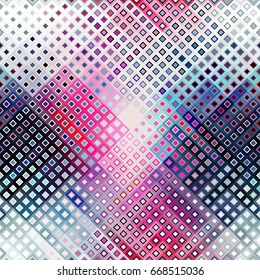 Seamless background. Geometric abstract diagonal pattern in low poly pixel art style.