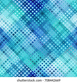 Seamless background. Geometric abstract diagonal pattern in low poly pixel art style.