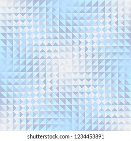 Seamless background. Geometric abstract pattern in low poly style. Effect of a glass. Small cubes. Vector image.