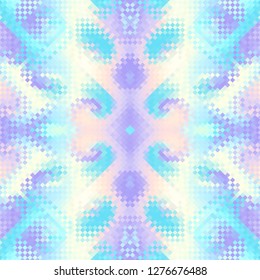 Seamless background. Geometric abstract pattern in low poly style. Effect of a glass. Vector image.