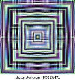 Seamless background. Geometric abstract symmetric pattern in low poly pixel art style.