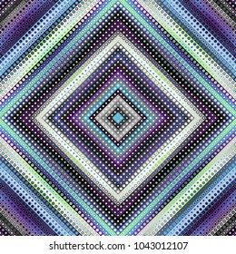 Seamless background. Geometric abstract symmetric pattern in low poly pixel art style. Vector image.
