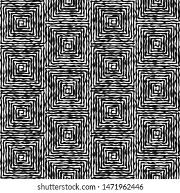 Seamless background. Geometric abstract vector pattern. Simple black and white texture