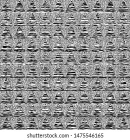 Seamless background. Geometric abstract vector pattern. Simple black and white texture