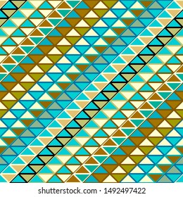 Seamless background. Geometric abstract vector pattern of triangles in a patchwork style.