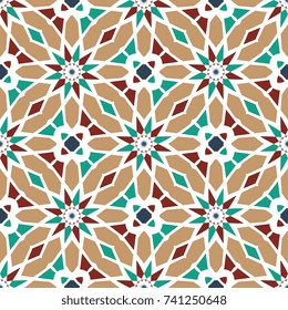 Seamless background with geometric pattern. Abstract background of geometric shapes. Geometric mosaic for tiles. Wallpaper pattern