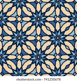 Seamless background with geometric pattern. Abstract background of geometric shapes. Geometric mosaic for tiles. Wallpaper pattern