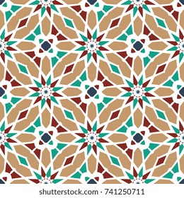 Seamless background with geometric pattern. Abstract background of geometric shapes. Geometric mosaic for tiles. Wallpaper pattern