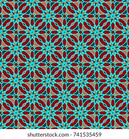 Seamless background with geometric pattern. Abstract background of geometric shapes. Geometric mosaic for tiles. Wallpaper pattern