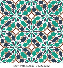 Seamless background with geometric pattern. Abstract background of geometric shapes. Geometric mosaic for tiles. Wallpaper pattern