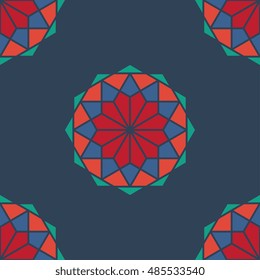 Seamless background of geometric pattern. Vector illustration