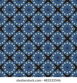 Seamless background of geometric pattern. Vector illustration