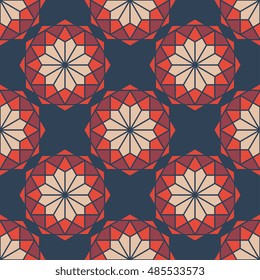 Seamless background of geometric pattern. Vector illustration