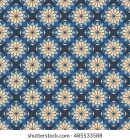 Seamless background of geometric pattern. Vector illustration