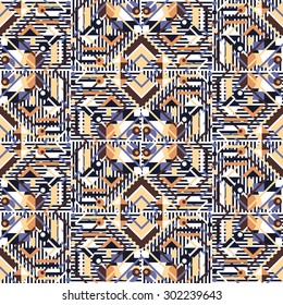 Seamless background with geometric patterns