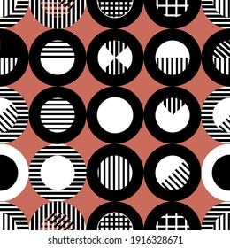seamless background with geometric shape, vector design for paper, fabric.