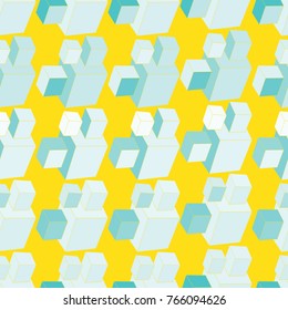 Seamless background with geometric shapes