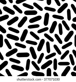 seamless background with geometric shapes, the design of the 80s - vector illustration. In retro memphis group style