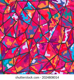 Fondo de formas geométricas sin inconvenientes. Ilustración de mano libre