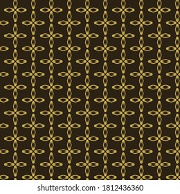Fondo sin inconvenientes con formas geométricas. Estilo retro. Colores negros y dorados. Imagen del vector