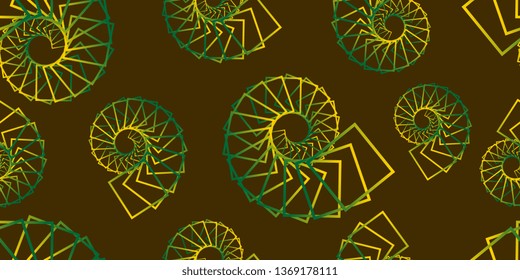 Seamless background. Background of geometric shapes. Spirals. Texture of the twisted spirals. Vector graphics