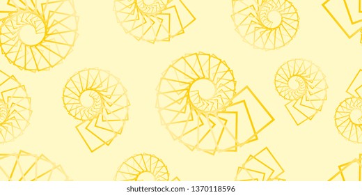 Seamless background. Background of geometric shapes. Spirals. Texture of the twisted spirals. Vector graphics