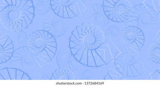Seamless background. Background of geometric shapes. Spirals. Texture of the twisted spirals. Vector graphics
