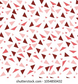 Seamless background from geometric shapes. Triangles of different sizes and shades of color. Texture seamless