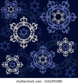 Seamless background of geometric shapes. Background vector illustration, wrapping, web, cards, background for design