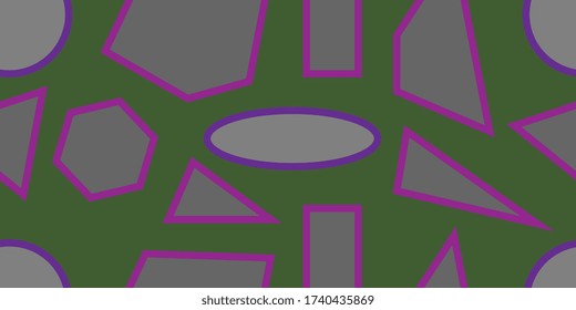 Seamless background of geometric shapes. Seamless vector illustration. Geometric figures. Vector eps-10
