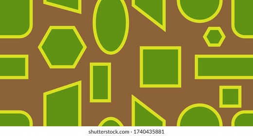 Seamless background of geometric shapes. Seamless vector illustration. Geometric figures. Vector eps-10