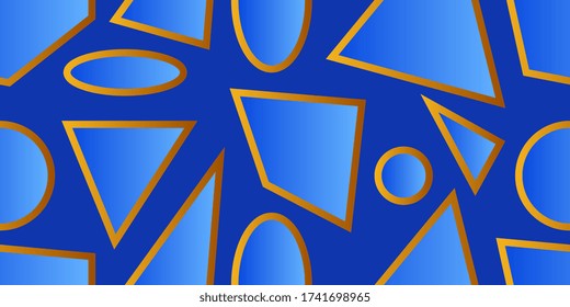 Seamless background of geometric shapes. Seamless vector illustration. Geometric figures. Vector eps-10