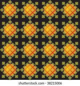 Seamless background of geometric shapes. Vector illustration