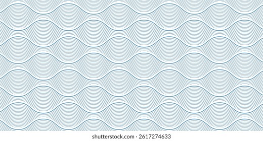 Seamless background with geometric wave pattern