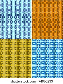 Seamless a background from a geometrical ornament