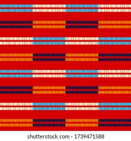 Seamless background. Geometry. Design with manual hatching. Ethnic boho ornament. Tribal motif. Vector illustration for web design or print.