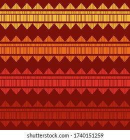 Seamless background. Geometry. Design with manual hatching. Ethnic boho ornament. Tribal motif. Vector illustration for web design or print.