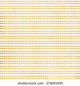 seamless background with gold foil geometric triangle pattern