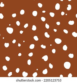 Seamless background golden deerskin polka dot