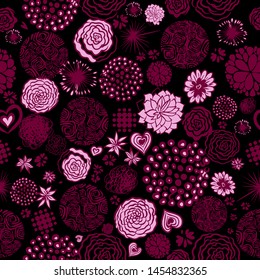 The seamless background is graceful varicoloured twigs. Vector