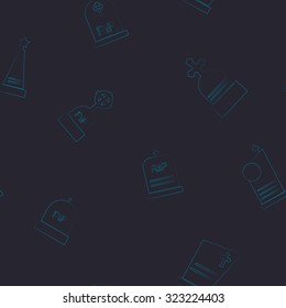 Seamless background with with grave for your design